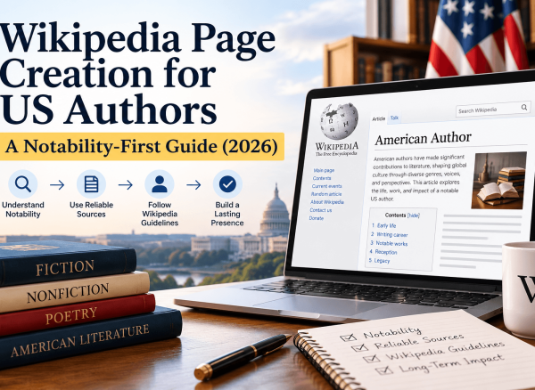 Wikipedia Page Creation for US Authors