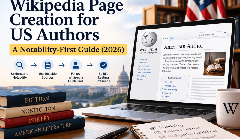 Wikipedia Page Creation for US Authors