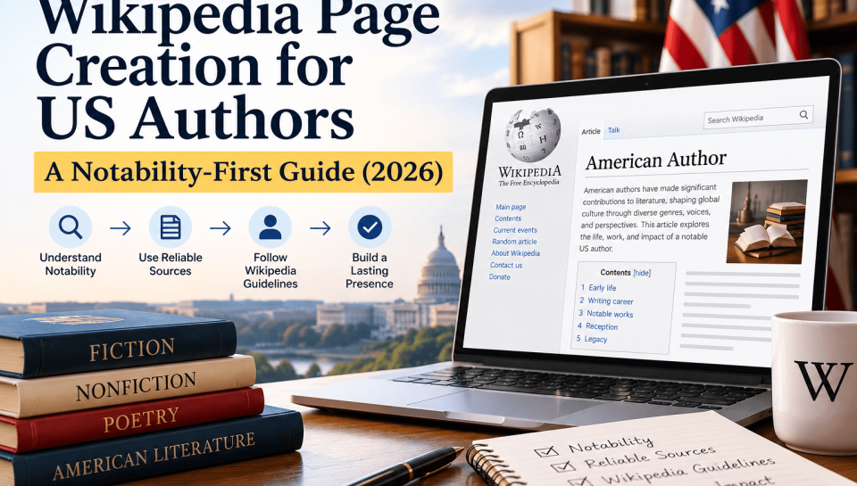 Wikipedia Page Creation for US Authors